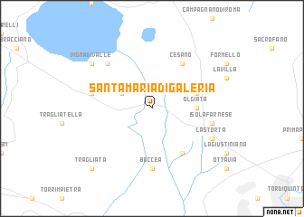 map of Santa Maria di Galeria