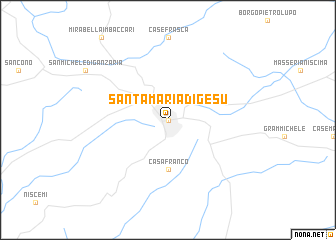 map of Santa Maria di Gesù