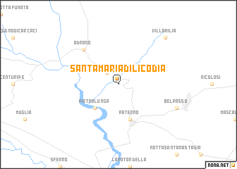 map of Santa Maria di Licodia