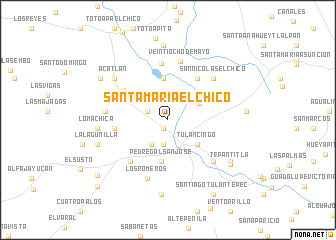 map of Santa María El Chico