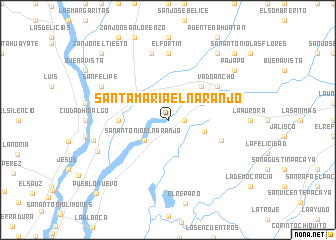 map of Santa María El Naranjo