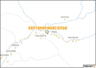 map of Santa María Hacienda