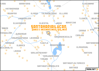 map of Santa María Ilucán