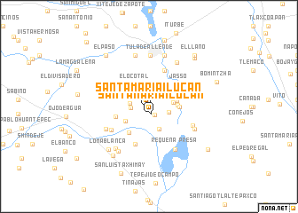 map of Santa María Ilucan