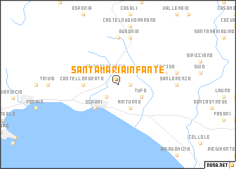 map of Santa Maria Infante