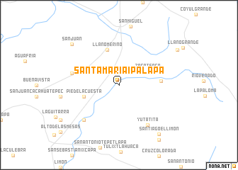 map of Santa María Ipalapa