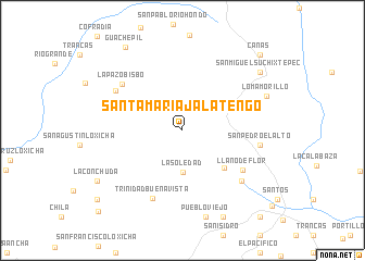map of Santa María Jalatengo