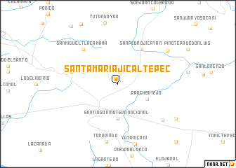 map of Santa María Jicaltepec