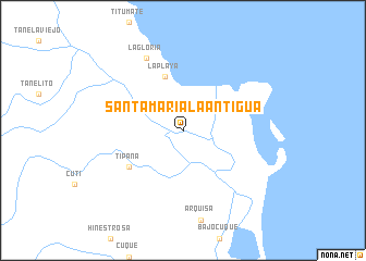 map of Santa María La Antigua