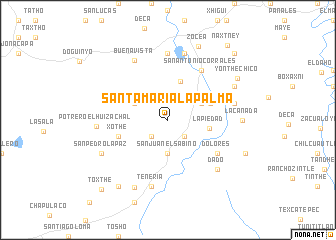 map of Santa María la Palma