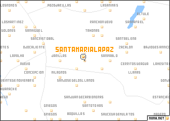 map of Santa María La Paz