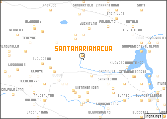 map of Santa María Mácua