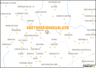 map of Santa María Magdalena