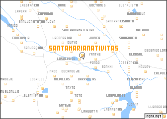 map of Santa María Nativitas