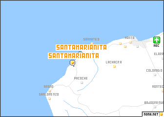 map of Santa Marianita