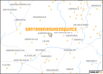 map of Santa María Número Quince