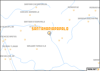 map of Santa Maria Pápalo