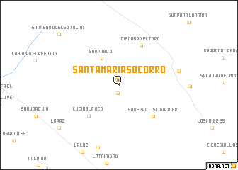 map of Santa María Socorro