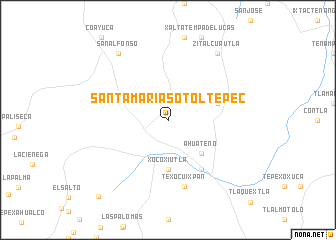 map of Santa María Sotoltepec