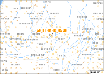 map of Santa Maria Sur