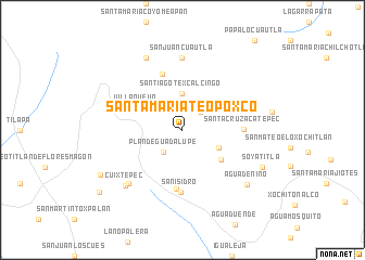 map of Santa María Teopoxco