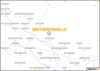 map of Santa Maria Valle