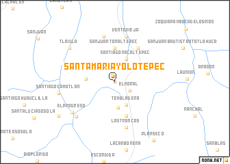 map of Santa María Yolotepec