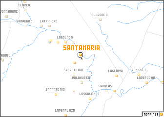 map of Santa María