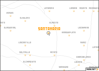 map of Santa María