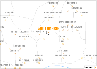 map of Santa María