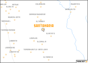 map of Santa María