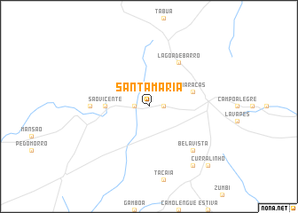 map of Santa Maria