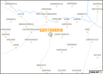 map of Santa Maria