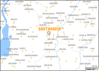 map of Santa Maria