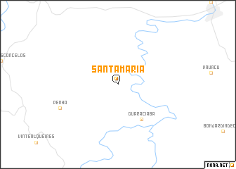 map of Santa Maria