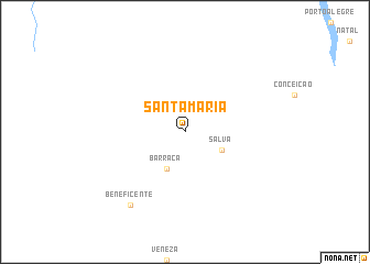 map of Santa Maria