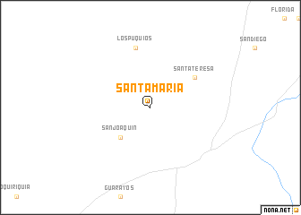 map of Santa María