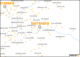 map of Santa María