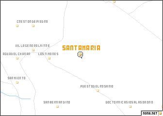 map of Santa María