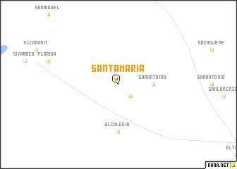 map of Santa María