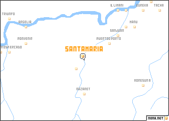 map of Santa María