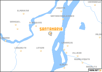 map of Santa María