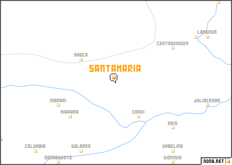 map of Santa Maria