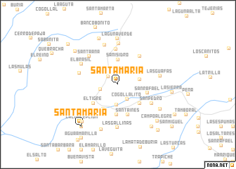 map of Santa María