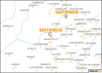 map of Santa María