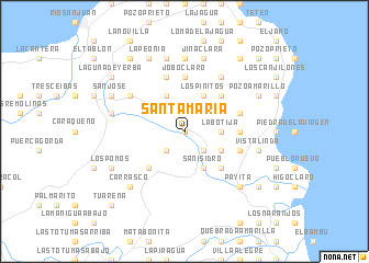 map of Santa María