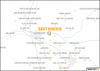 map of Santa María