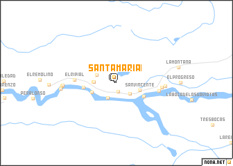 map of Santa María