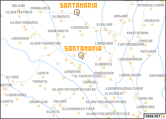 map of Santa María