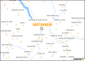 map of Santa María